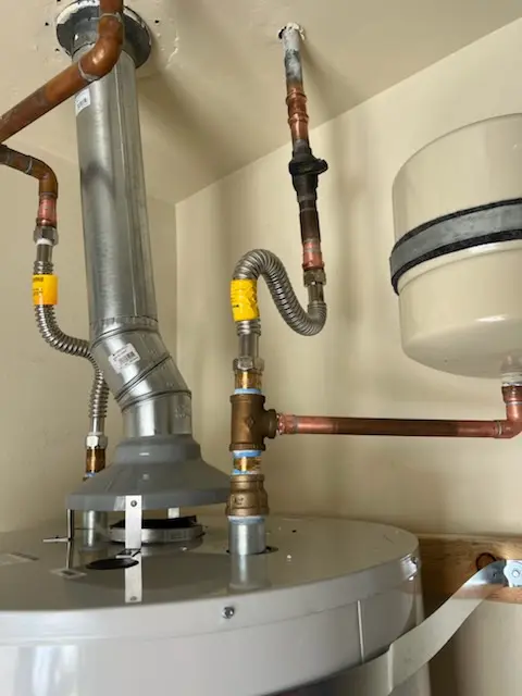 Water heater installation and plumbing repair in Leeward Park